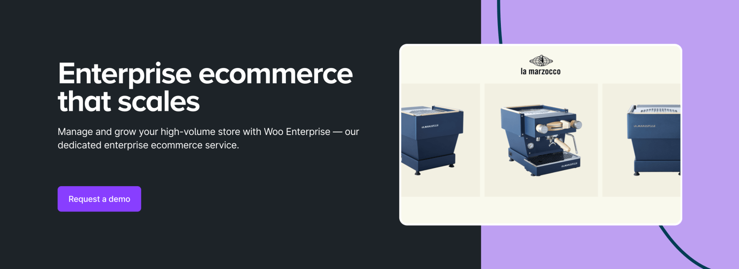 Informational page about Woo Enterprise